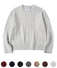 Nodeun Soft Wool Blend Cable Knit Crop Knit - 7 Colors