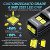 MAXGTRS 2x Super Bright T10 LED W5W 2020 Chips Car Side Interior Lights 194 168 Auto White/Yellow/Red Parking Marker Dome Lamps