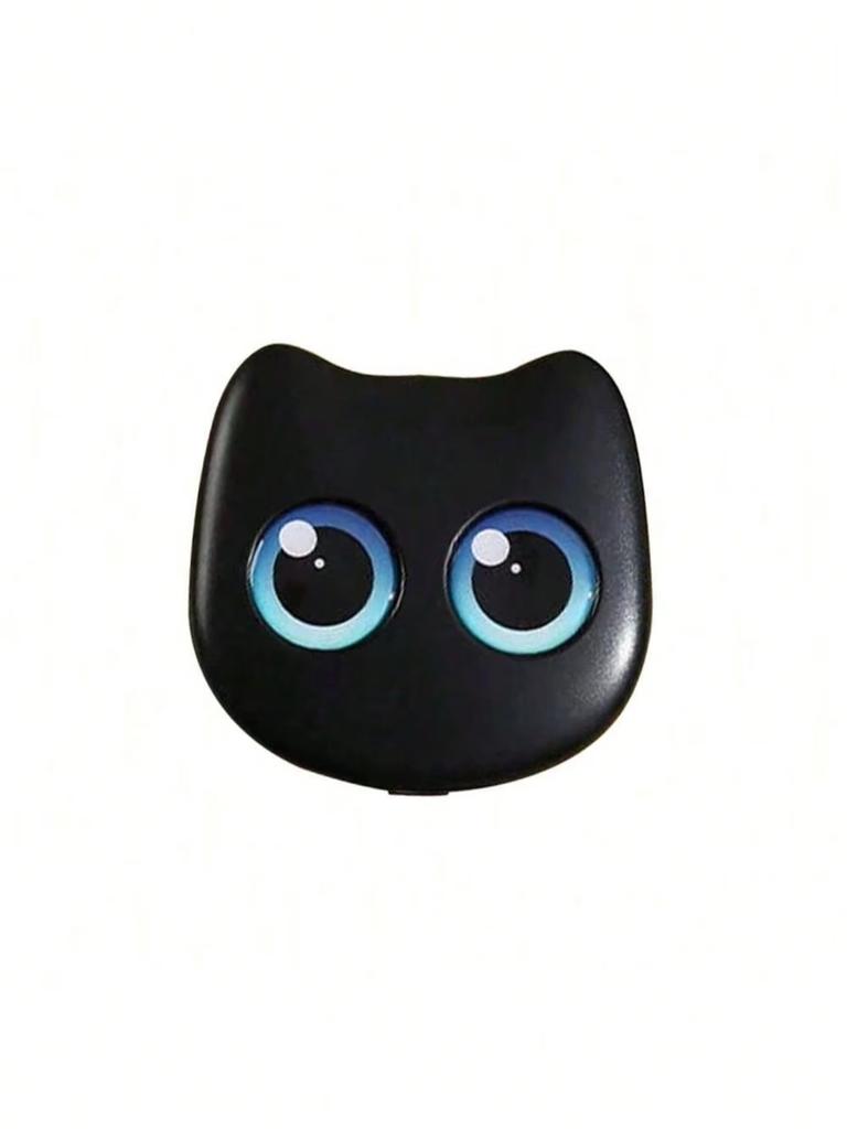 6Pcs Cute Cat Mini Makeup Brushes Set, Portable Cosmetic Brushes for Powder & Eye Makeup