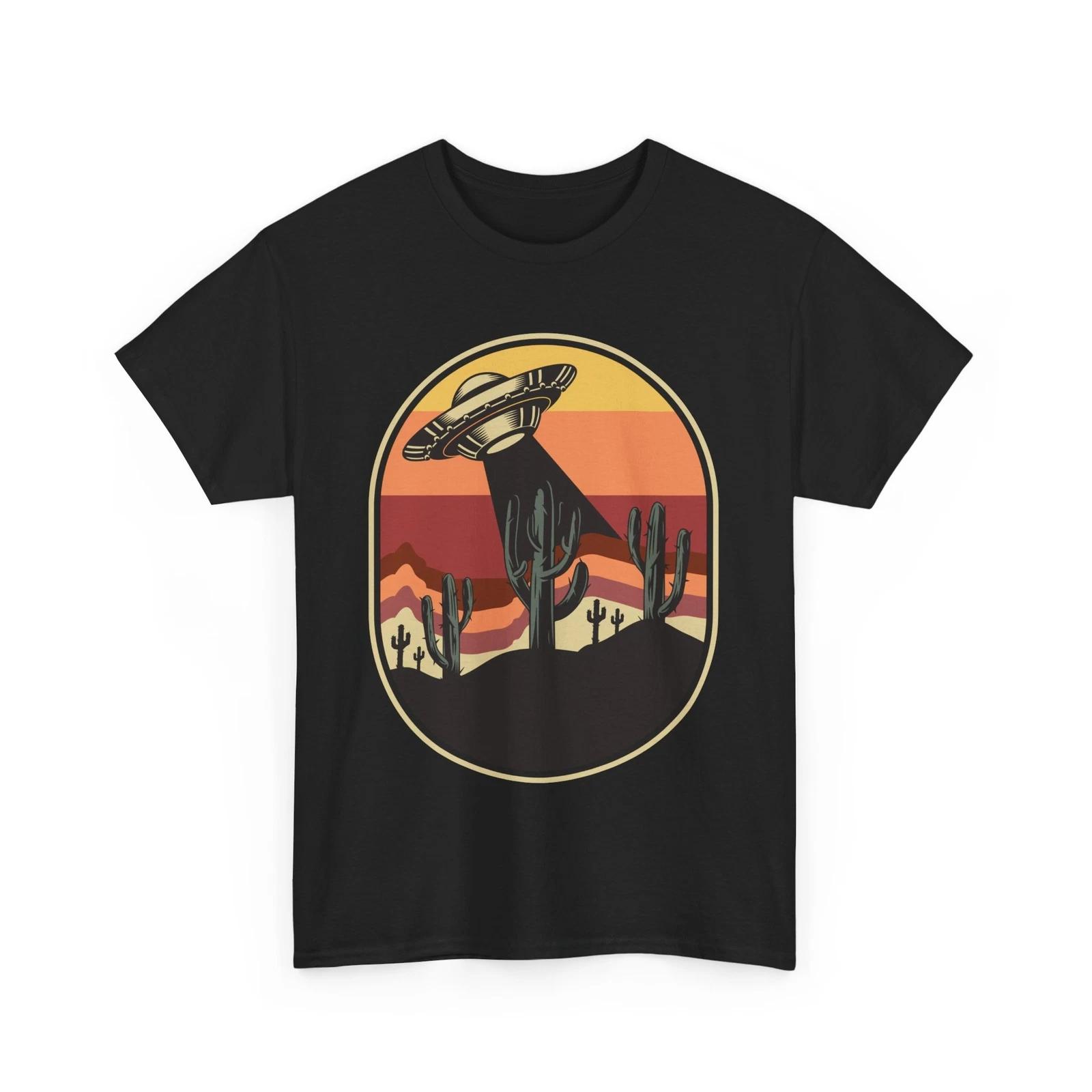 Space Alien Shirt | UFO Graphic Tee | Cool Sci-Fi Clothing Idea | West alien tee S