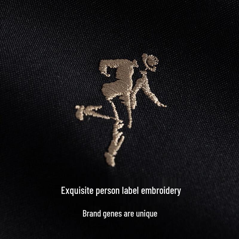 Dancing with Wolves Men's Casual Windproof Jacquard Ribbed Stand-Up Collar Jacket