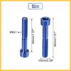 BULLSPANN Blue Universal M6x40 Bicycle Bolt Bike Headset Stem Bolt Bike Accessories Bicycle Replacement