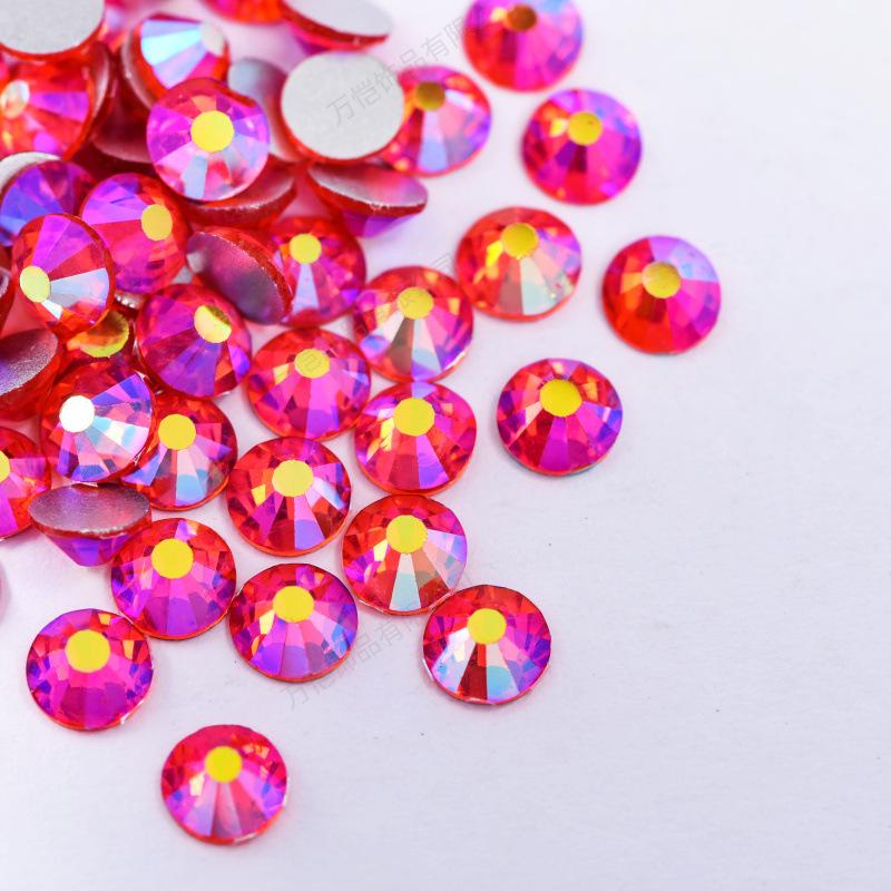 Nail Art Rhinestone Crystal Glass Accessories Diy Flat-Bottomed Drill, Mobile Phone Case Colorful Guomao A Diamond Accessories Accessories Accessories