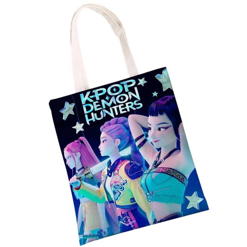 Cartoon Anime Boys And Girls Canvas Bag Shaka Men's Group Hunting Peripheral Double-sided Color Printing Shoulder Bag