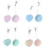 2 Peças Pingente Macaron Chaveiro Pano de Limpeza de Tela Kits Limpadores de Tela Sensível ao Toque