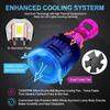 MAXGTRS 2x H4 Hi/Lo H7 Bi-Led Projector Lens H11 9005 HB3 9006 HB4 Car Headlight Bulb Canbus Lampada 6000K Mini Fog Lamp 12V LHD RHD