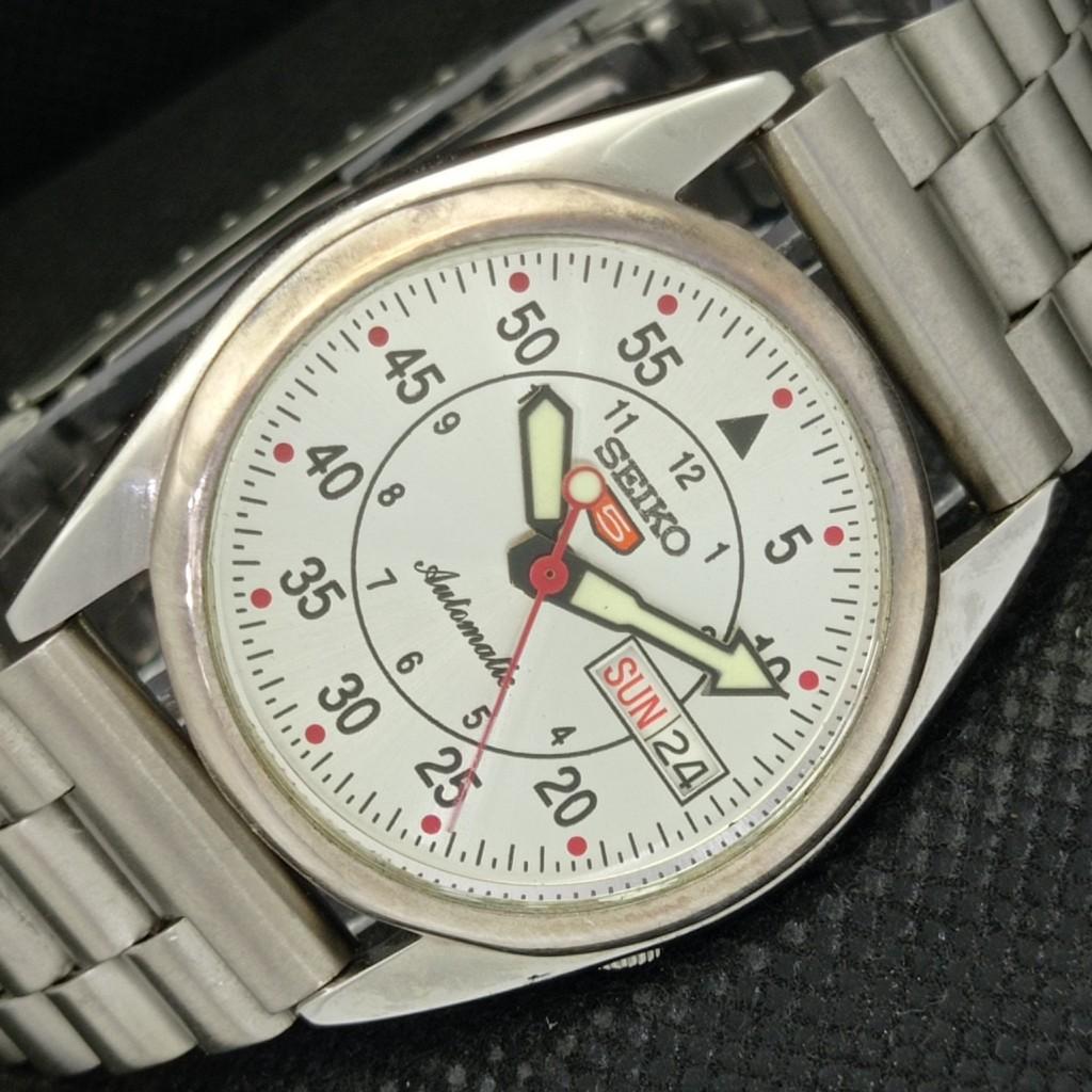 

Б/У ВИНТАЖНЫЕ ЧАСЫ SEIKO 5 АВТОМАТИЧЕСКИЕ 7S26A ЯПОНИЯ МУЖСКИЕ СЕРЕБРЯНЫЕ ЧАСЫ 587f-a309626-2 SKU587f-a309626
