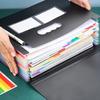 Pockets File Folder Accordion File Organizer/Portable Expandable Plastic Filing Box,Paper/Document/ with Colored Tabs