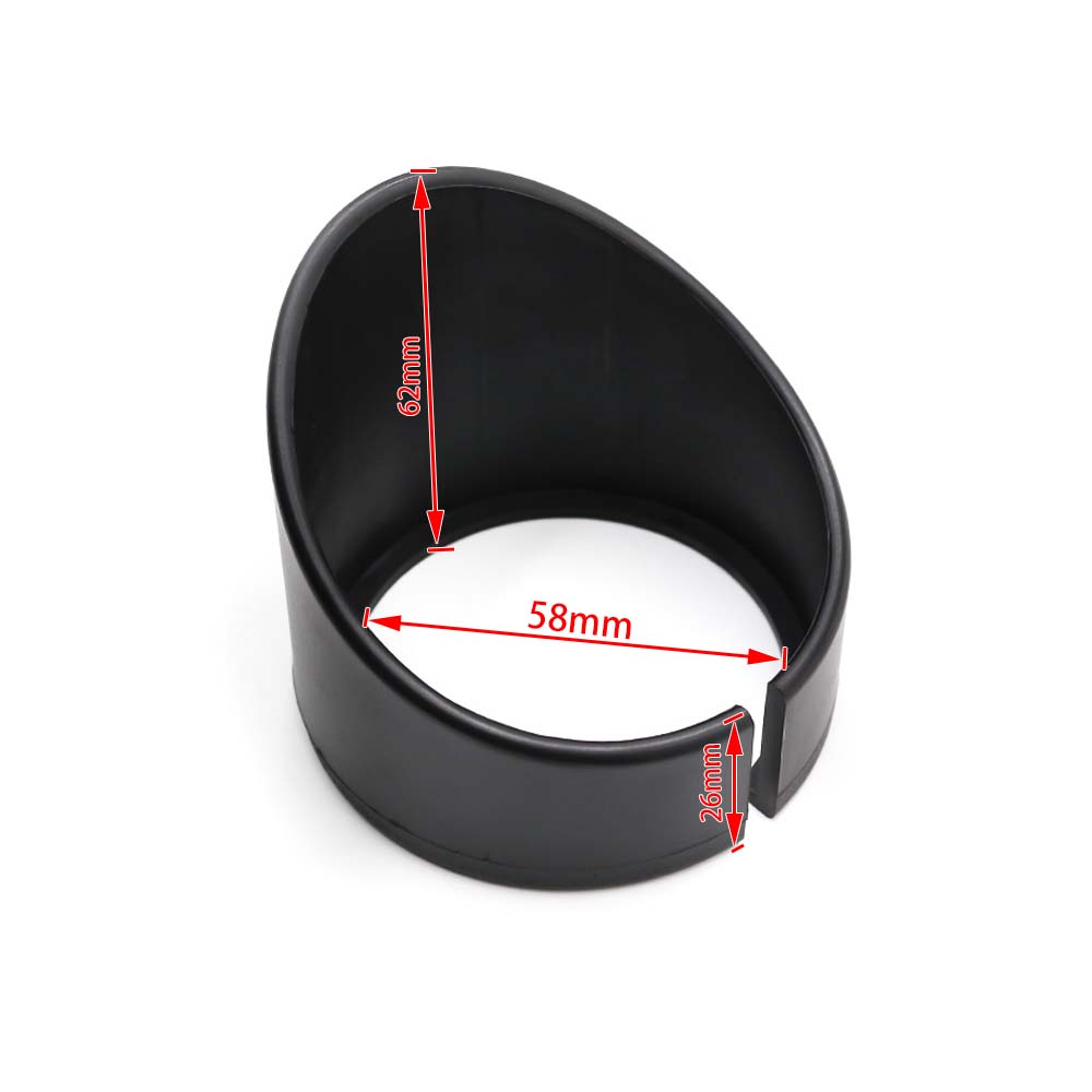60mm Universal Gauge Visor Cover Surround Protector Sun Light Shield Hood Visor Cover Pod Holder Car Meter