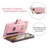 Zipper Wallet Flip Cover For iPhone 16 Pro Max 15 Plus 14 13 12 Pro 11 X XR XS 7 8 Plus SE 2022 SE 2020 Multi Card Slot Cover