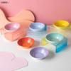Vassoio per Cibo per Gatti Stile Nordico Ciotola in Ceramica Multicolore Ciotola per Animali Domestici Ciotola per Acqua per Gatti Supporto in Acrilico per Cibo per Gatti Articoli per Animali Domestici