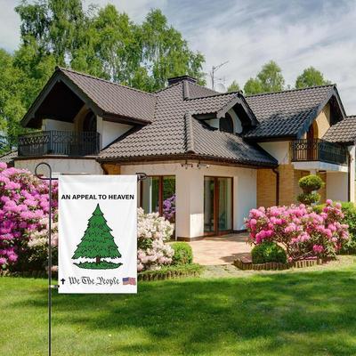 Patriotic Yard Flags Historical Tree Flag Banner 12x18 Inch Vivid Color Double Sided Signs & Signals For Yard Lawn Porch Balcony