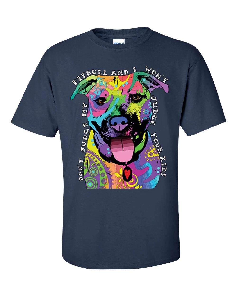 

Don t Judge My Pitbull Unisex Adult Short Sleeve T-Shirt 3XL