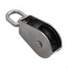 Single Pulley Block,Wire Towing Wheel Sturdy Portable Lightweight for Rope Lifting Hardware Swivel