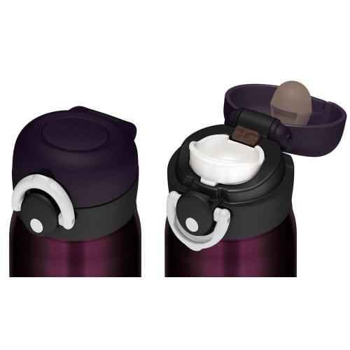 Thermos Vacuum Insulated Portable Mug with One-Touch Opening, 350ml, Midnight Black, JNR-350 M-BK