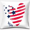 American Independence Day Series Love Usa Printed Square Home Decoration Pillowcase Cojines Decorativos Para Sof Akcesoria Kuch
