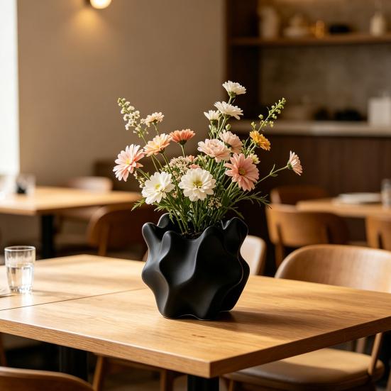 Bohemian Stil 3D Gedruckte Vase Minimalistische Geometrische Dekorationsvase Moderne Bauernhaus Blumenvase für Couchtisch Regal Büro Dekoration