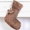Faux Furs Holiday Hanging Sock Elegant Designs Fireplaces Mantels Decorative