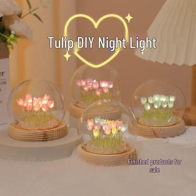 Veilleuse Tulipe Lumineuse: Cadeau de bureau fait main DIY pour filles