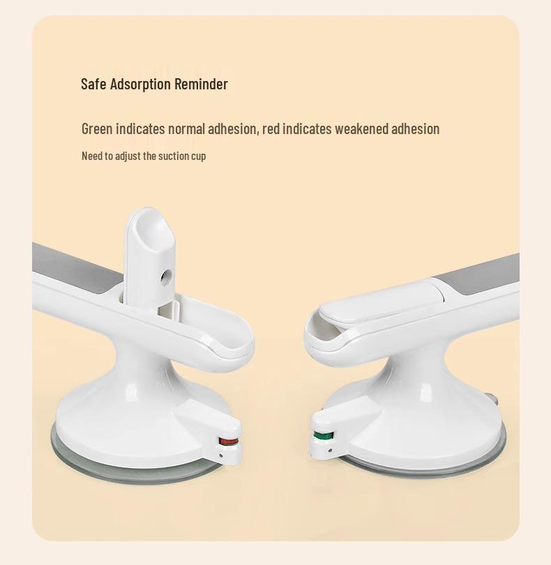 No-Drill Vacuum Suction Grab Bar for Bathroom Safety