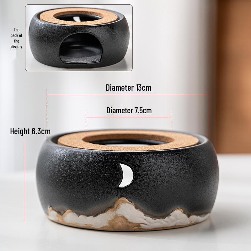 Ceramic Candle Warmer for Tea - Insulating Stove for Boiling and Warming in Home, Restaurant, or Hotel