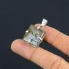 925 Silver Square Labradorite Gemstone Third Eye Chakra Boho New Pendant Jewelry