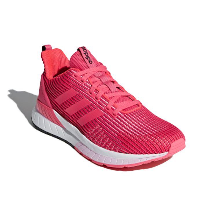 adidas Neo Questar Tnd Comfortable Synthetic Leather Non-Slip Low-Top Casual Running Shoes Women Sneaker Pink DB1296