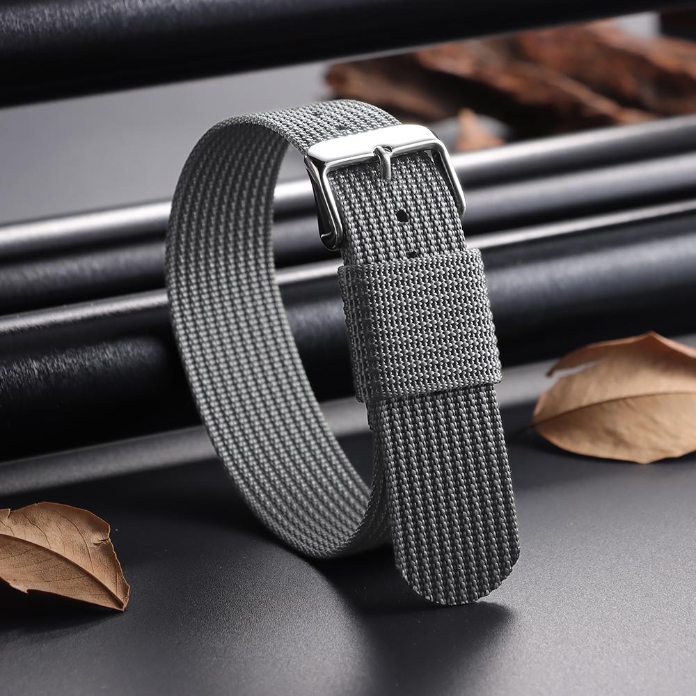 18/20/22mm Nylon Watch Band Braided Nylon Strap for Seiko Men's Army Sports Breathable Fabric Nylon Bracelet Wristbelt for Omega