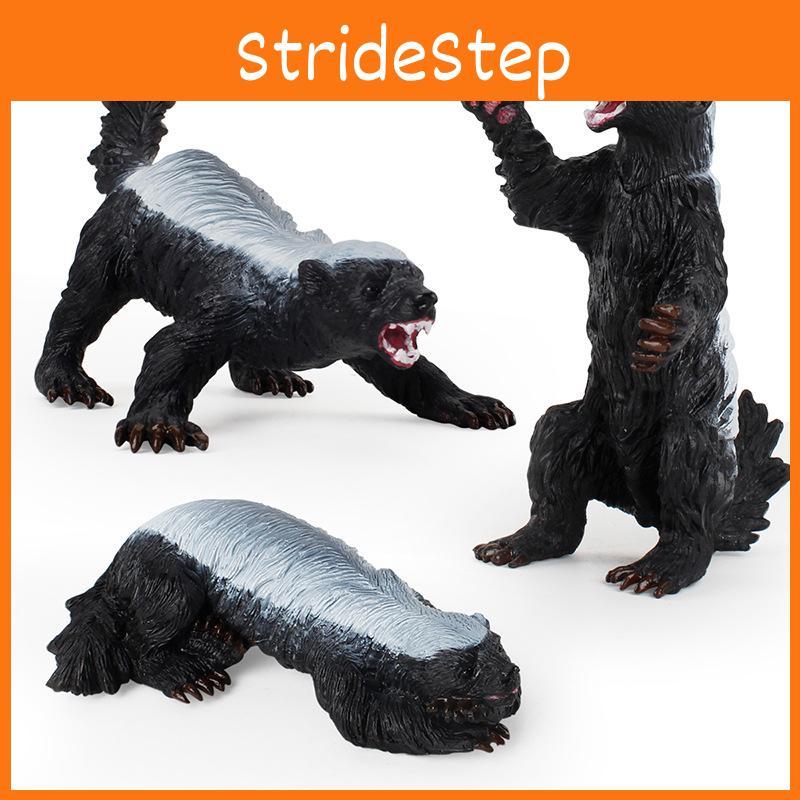 Premium Quality Honey Badger Ratel Figure Wild Animal Model Toy For Kids Gifts