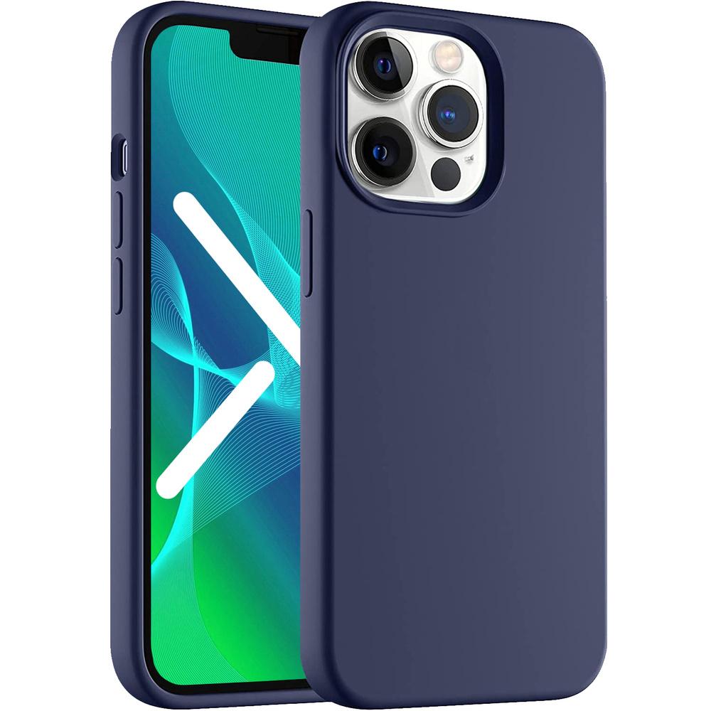 ERBORD case for iPhone 13 Pro Max, Silicone, Dark Blue