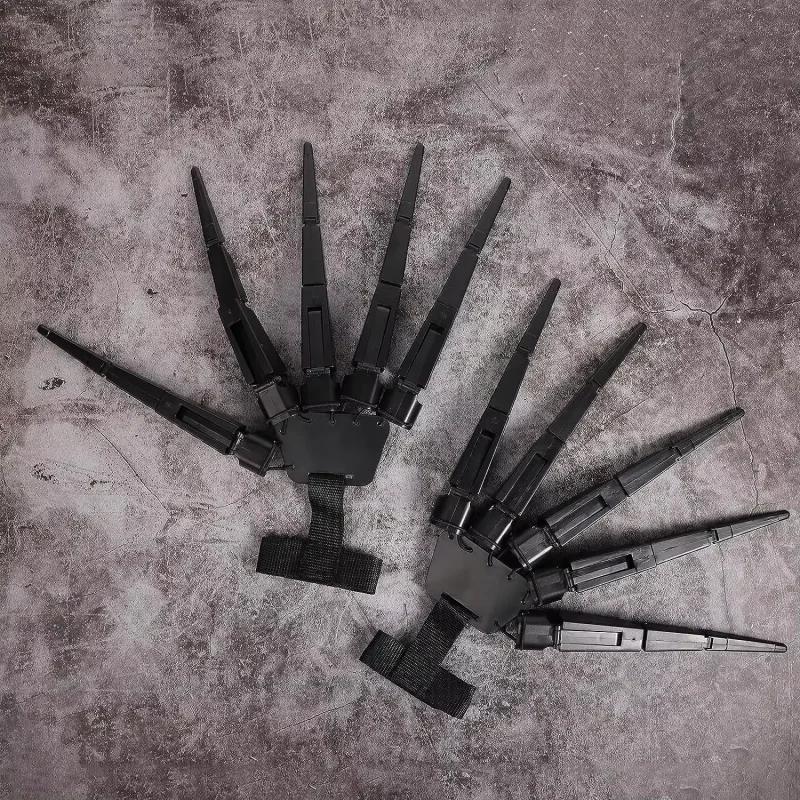 Halloweenowe przegubowe palce straszne sztuczne palce szkielet ręka cosplay palec rękawica realistyczny horror duch pazur prop party decor