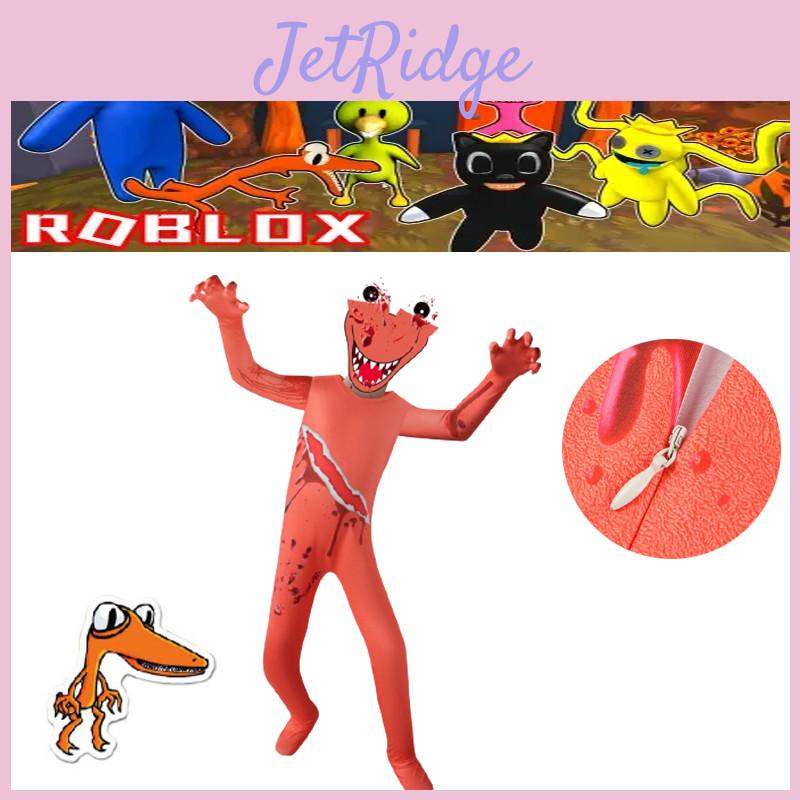 Unisex Roblox Rainbow Friends Halloween Cosplay Costume Jumpsuit With Mask For Kids