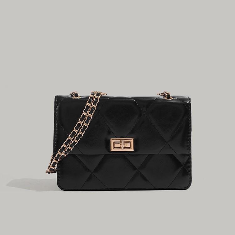 

High-end diamond check chain bag 2025 new fashion small square bag niche versatile crossbody bag casual shoulder bag