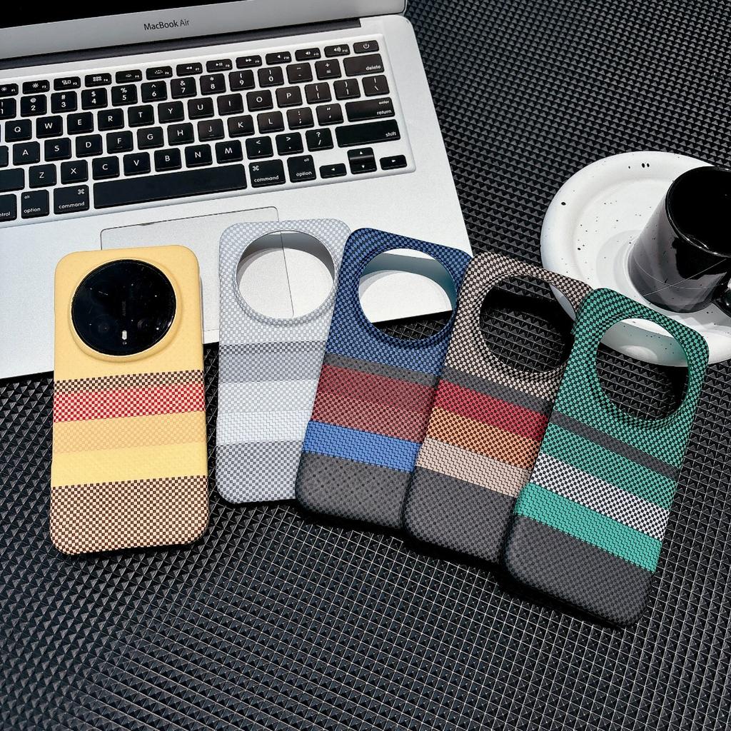 Magnetische Handyhülle mit Karbonfaser-Muster für Honor Magic 8 Pro 5G Luxus-Leder für Honor Magic 8 für Magsafe Stoßfeste Hülle