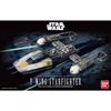 Star Wars Y-Wing Starfighter Zestaw modelarski z tworzywa sztucznego w skali 1/72, wstępnie pomalowany