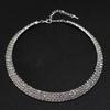 Geometric Silver Jewelry Set With Cubic Zirconia For Fashion Women