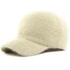 HT4928 Baseballkappe Gestrickte Weiche Kaninchenfellmütze Herbst Wintermütze für Männer Frauen Verstellbare Snapback-Kappe Männlich Weiblich Baseballmütze