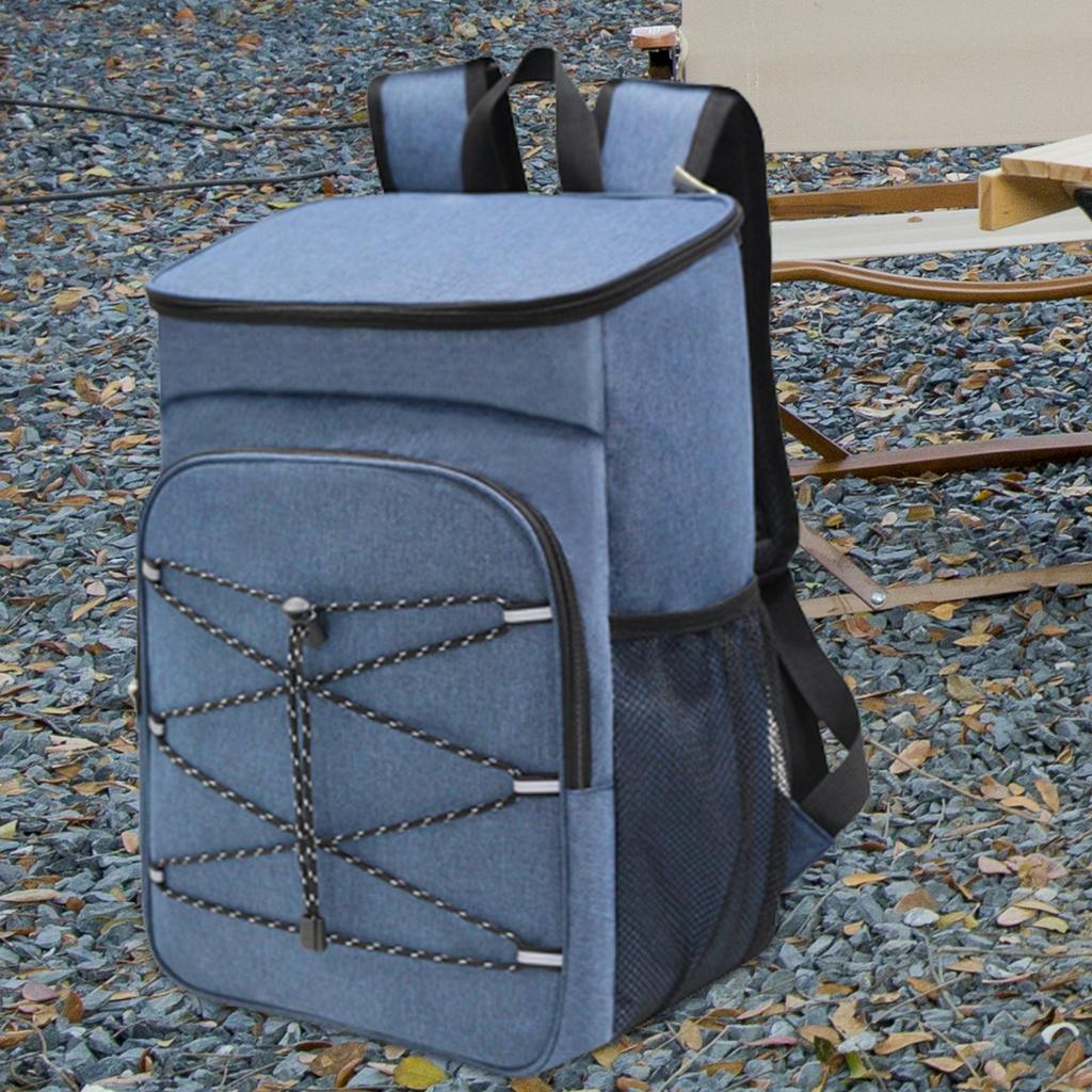 Thermal Bag Large Capacity Bag Mesh Pocket Lightweight Lunch Backpack for Hiking