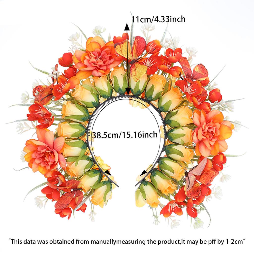 DY916 Handmade Artificial Flower Hairpiece Hairpin Headband For Women Girls