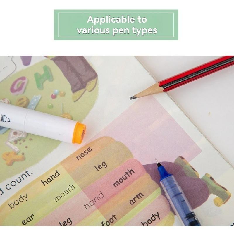 Transparent Pearlescent Pull Out Sticky Notes Stickers Notepads for Students Small Note Stickers for Marking