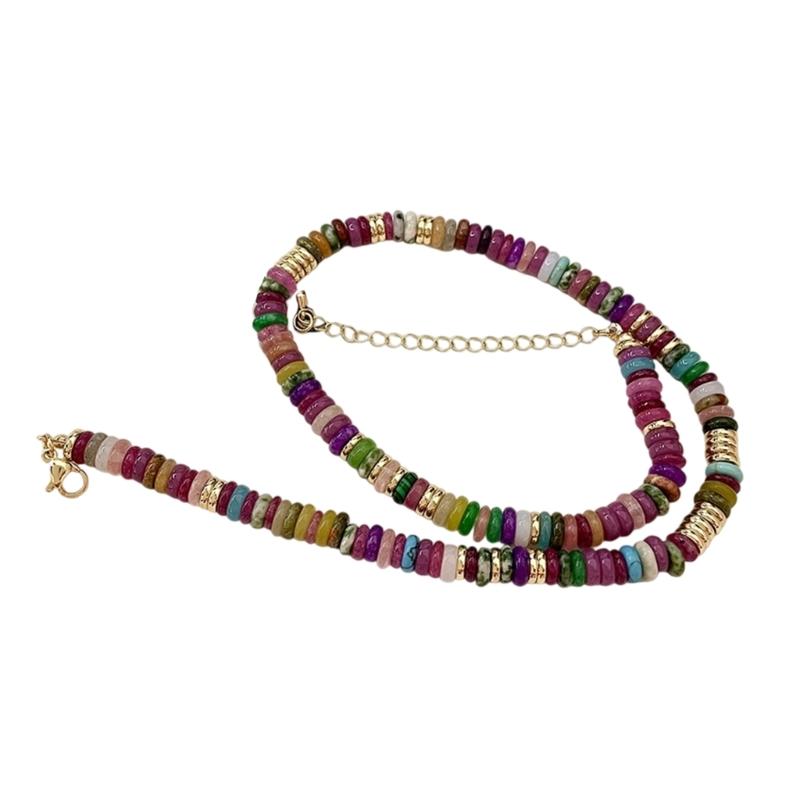 

Colorful Crystal Stone Necklace Charm With Artistic Bead Design Perfect For Women Seeking Individual Style 1