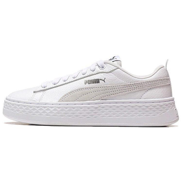 PUMA Smash Platform Low `White` Women`s