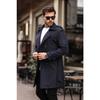 Men's Black Waterproof Regular Trench Coat