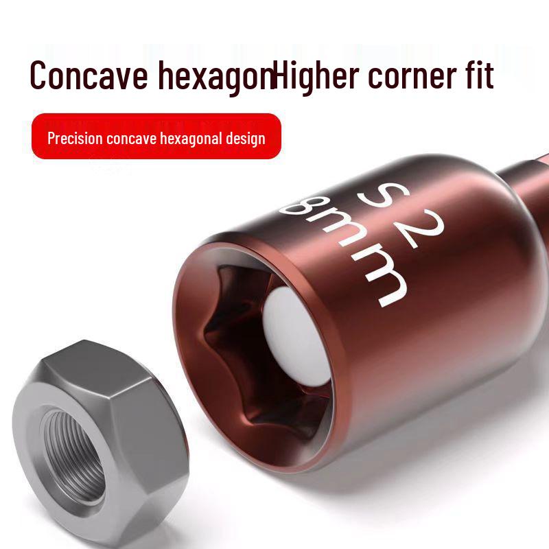 Strong Magnetic Hex Hand Drill Bit Holder - 8mm High Strength Socket Screwdriver Adapter