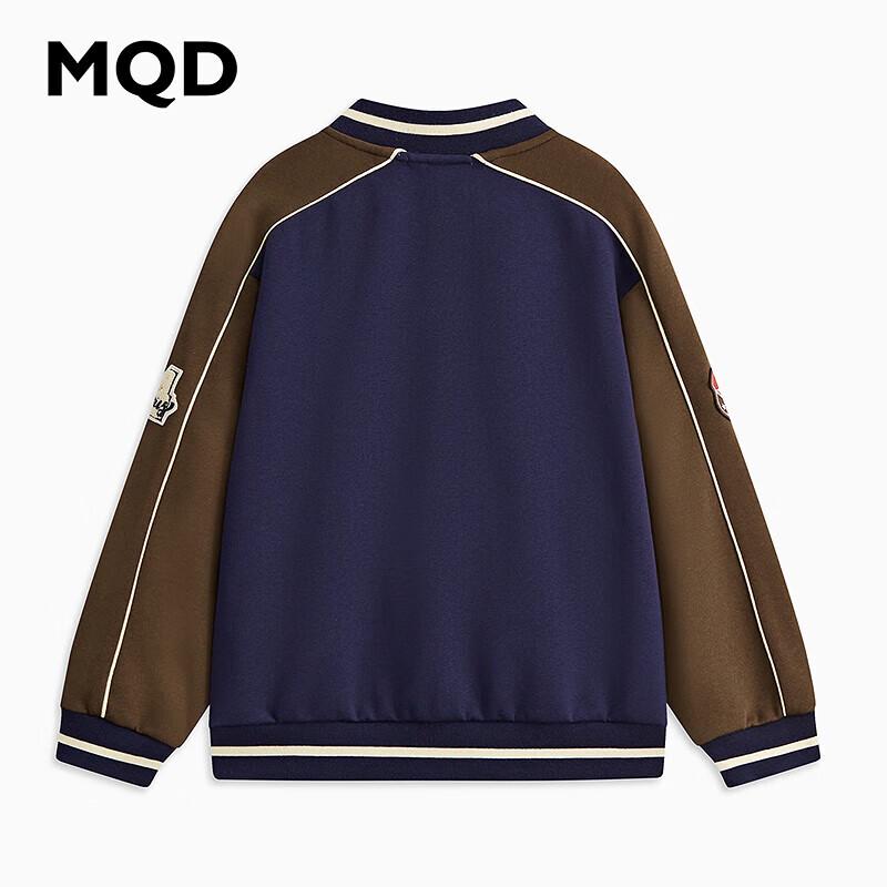 MQD Boys' Academy Style Baseball Collar Jacket