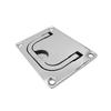 116 Stainless Steel Concealed Floor Pull Ring 91x71mm Yacht Deck Cabin Handle For Marine Yacht Deck And RV Cabin Door Handle