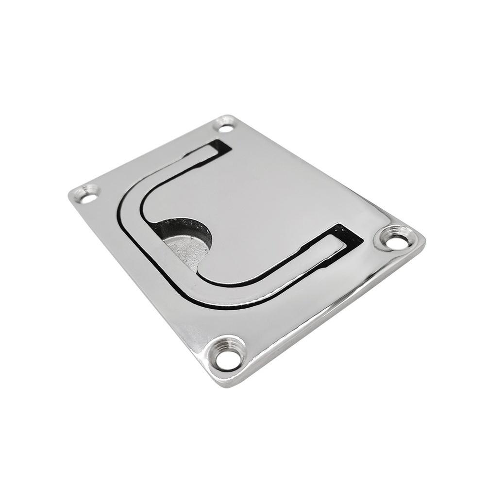 116 Stainless Steel Concealed Floor Pull Ring 91x71mm Yacht Deck Cabin Handle For Marine Yacht Deck And RV Cabin Door Handle