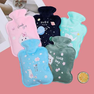 Portable  Hot Water Bottles 300ML Mini Winter Warming Products Water Injection Explosion-proof Cartoon Hot Water Bottle