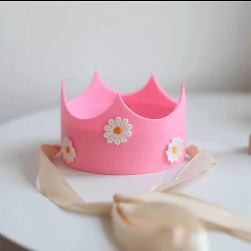 Daisy Felt Crown Hat for Children's First Birthday Party