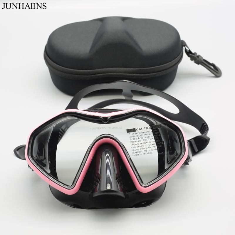 Professional Adult Silicone Waterproof Diving Mask Diving Mirror Anti Fog Floating Diving Set Large Frame Deep Set